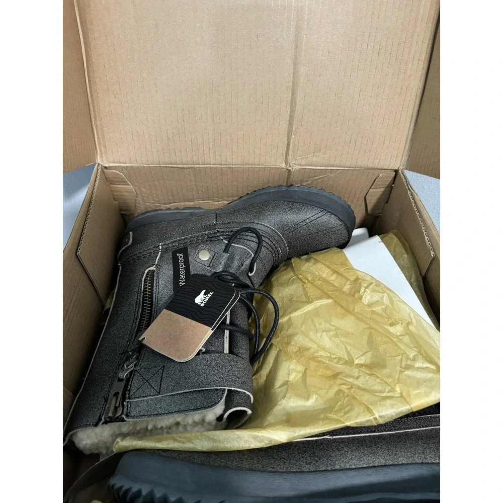 NEW In Box Sorel 64 Reserve Sherpa Lined Side Zip Waterproof Boots Mens 8